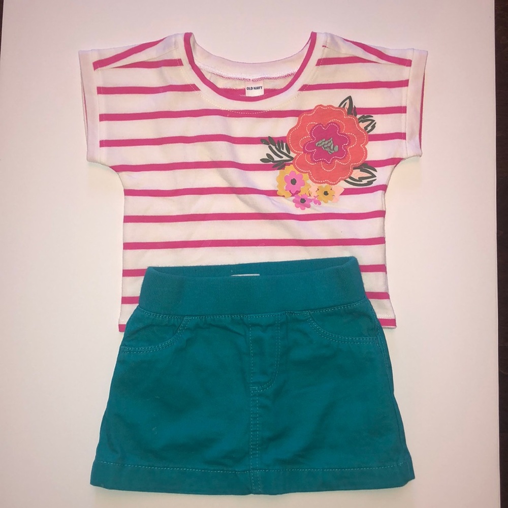 Baby girl top and bottom set